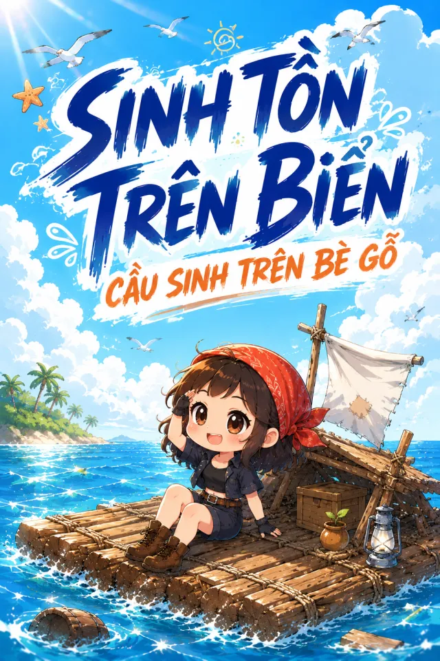 Bìa truyện Sinh Tồn Trên Biển: Cầu Sinh Trên Bè Gỗ