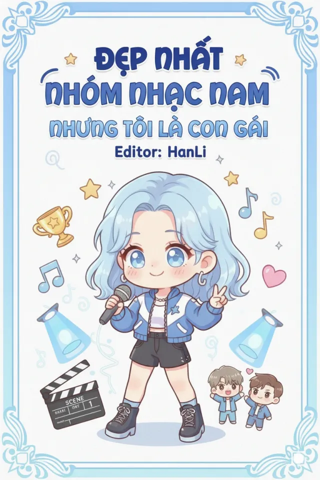 Bìa truyện Đẹp Nhất Nhóm Nhạc Nam, Nhưng Tôi Là Con Gái!
