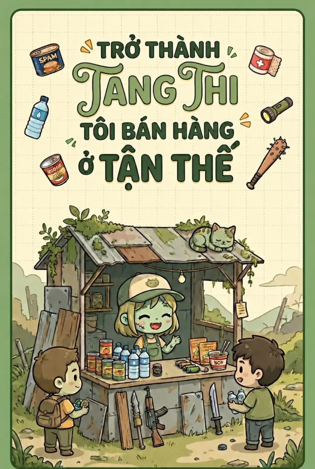 Bìa truyện Trở Thành Tang Thi Tôi Bán Hàng Ở Tận Thế